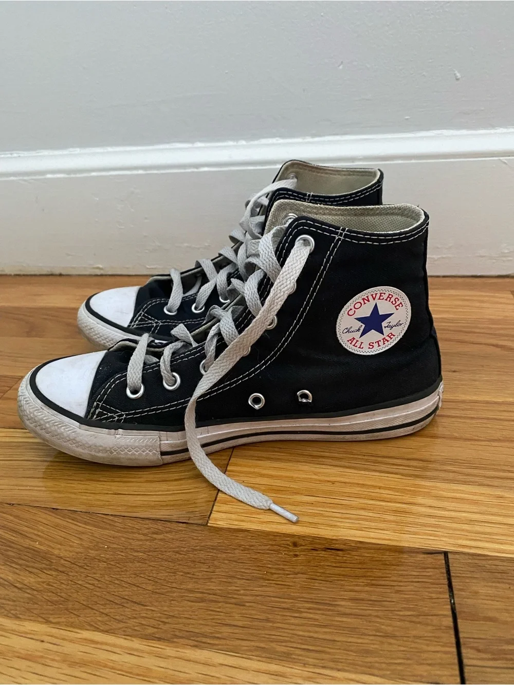 Converse Black and White Kids High-Top Sneakers